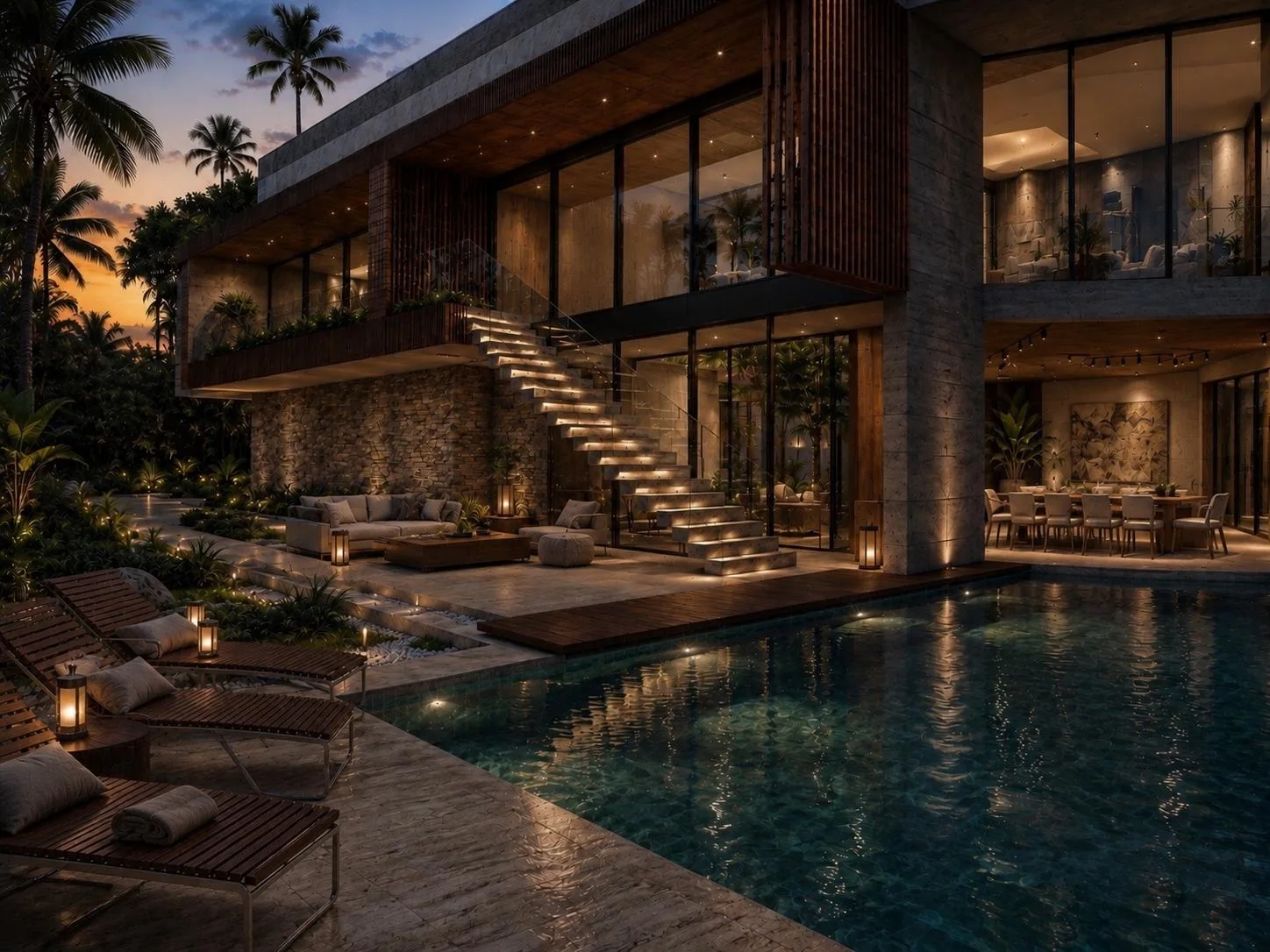 Residencia contemporánea tropical diseñada por Juan Zapata